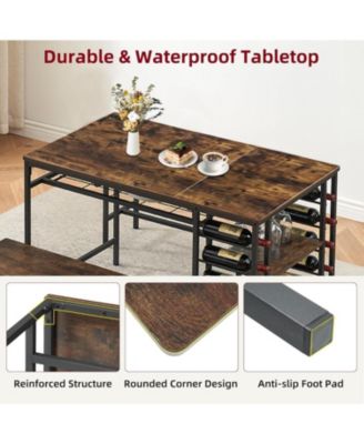 Dining Table Set for 4, Table Storage