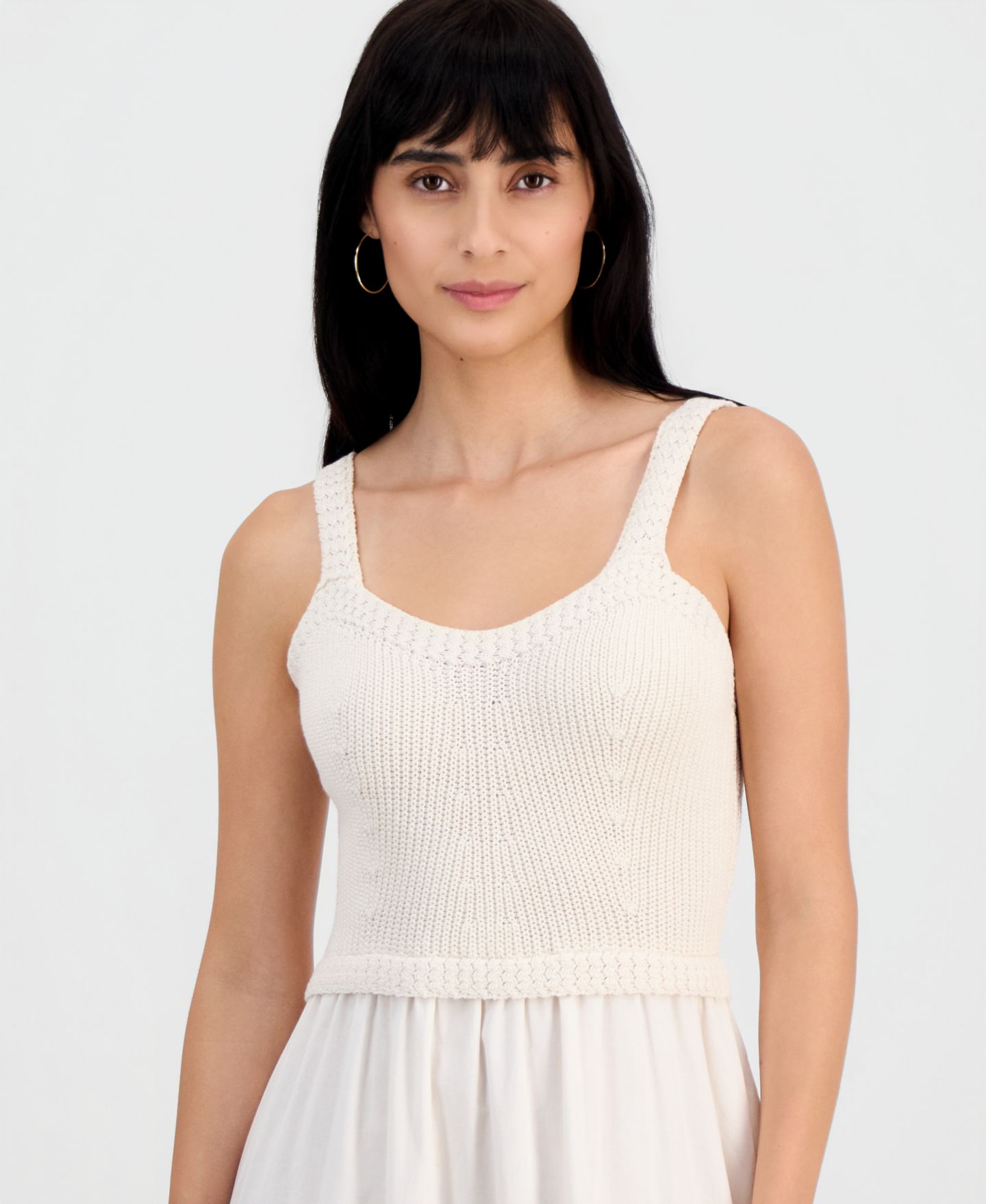 Женское платье And Now This Petite Sleeveless Crochet Maxi, цвет: Palomino — фото 2