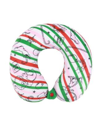Merry Grinchmas 3-Piece Memory Foam Neck Pillow Eye Mask & Luggage Tag Set