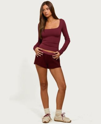 Women's Hayden Square Neck Long Sleeve Top