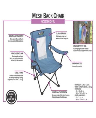 Life is Good Mesh Back Quad Chair