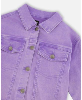 Girls Denim Jacket with Embroidery