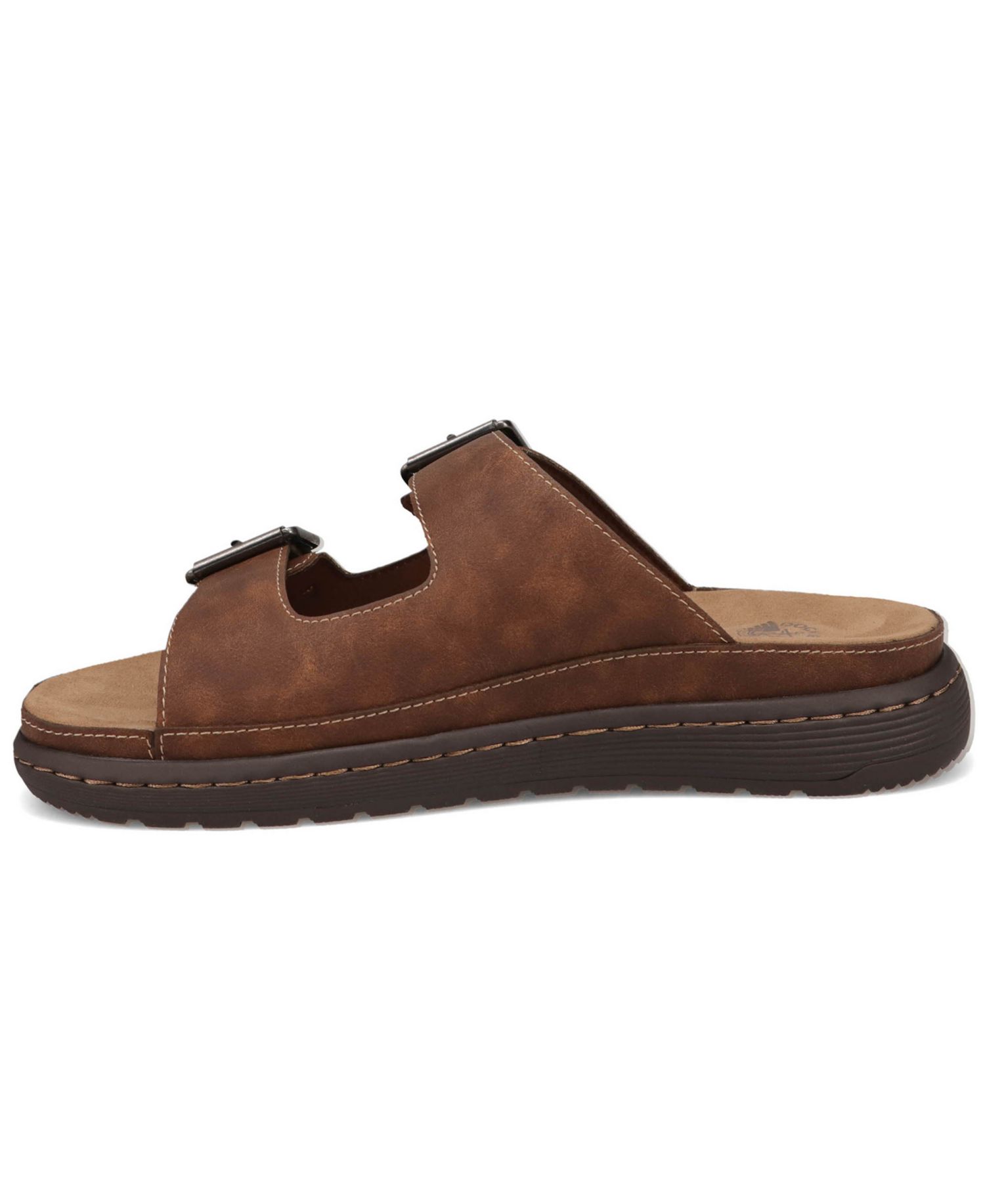 Men's Santorini Tumbled Open-Toe Buckle Sandals