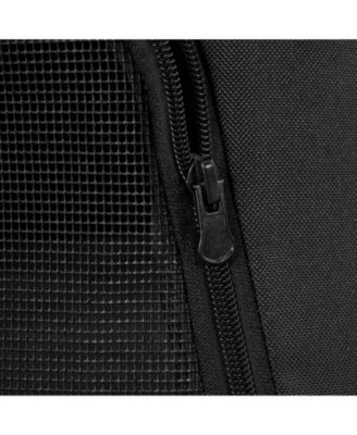 4-Wheel Pet Stroller: Foldable & Reversible, Supports Up to 44lbs for Dogs & Cats - Travel Ready