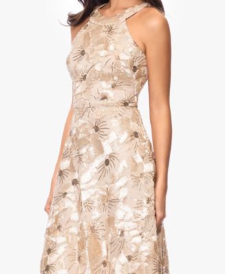 Women's Sequined Sleeveless Midi Dress