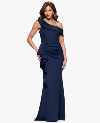 XSCAPE - Petite One-Shoulder Ball Gown
