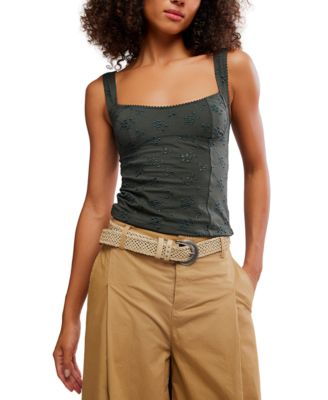 Women's Full Bloom Eyelet Tank Top
