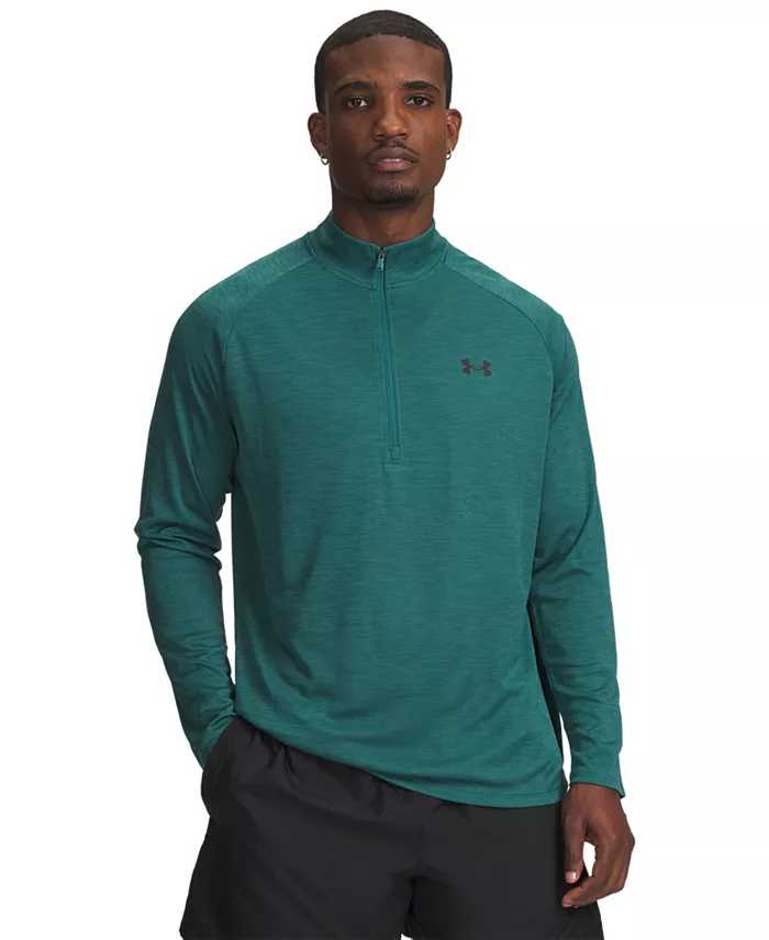Men's UA Tech Space-Dyed Half-Zip Performance Sweatshirt - thumbnail 10