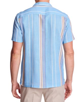 Men's Camp Collar Stripe Shirt