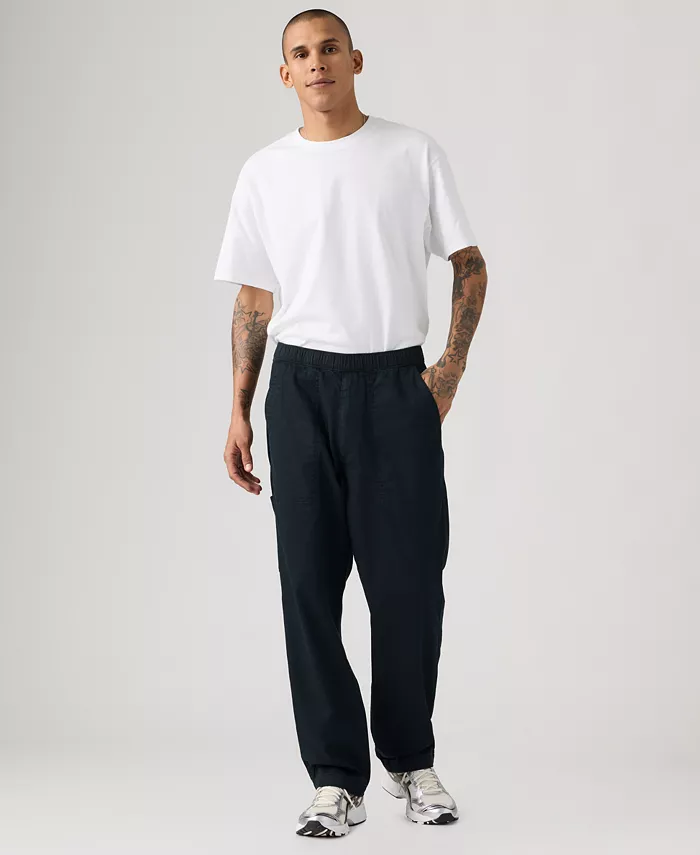 Men's Regular-Fit Linen Surplus Pants