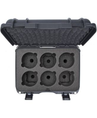 Medium Series 918 Lightweight NK-7 Resin Waterproof Protective Case with Foam Insert for 6 Camera Lens