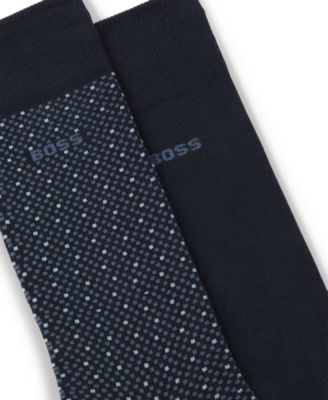 Men's Cube Pattern Socks, 2-Pack