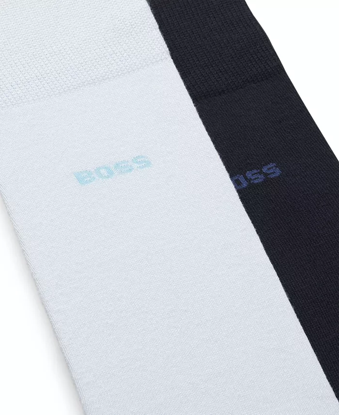 Hugo Boss Men's Solid Socks, 2-Pack - thumbnail 2