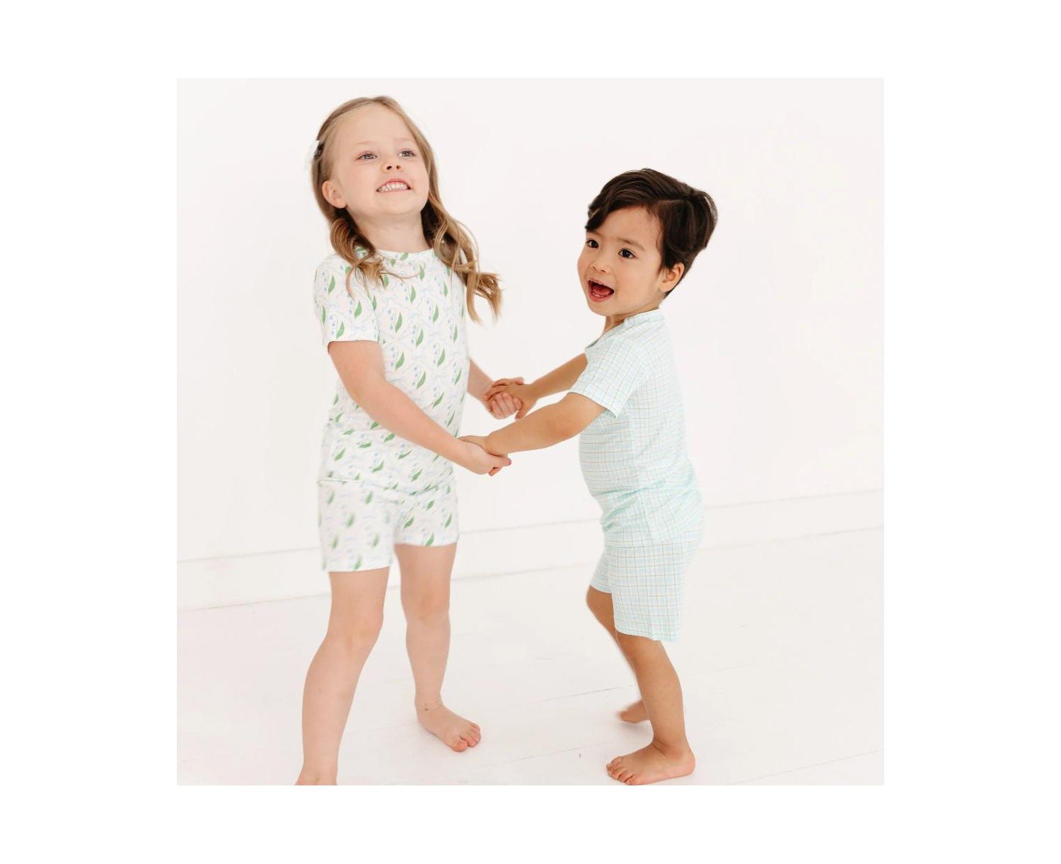 Baby grass Picnic Pajama Set