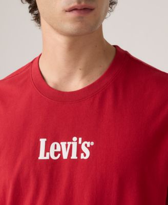 Men's Relaxed-Fit Box Tab Logo Crewneck T-shirt