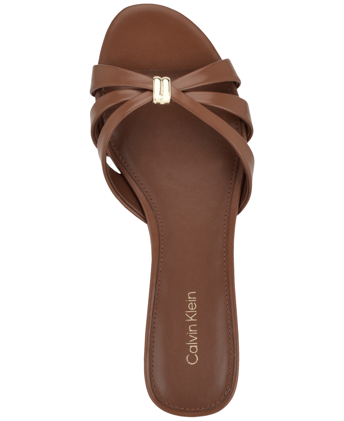 Calvin Klein Women's Petula Strappy Flat Slip-On Sandals