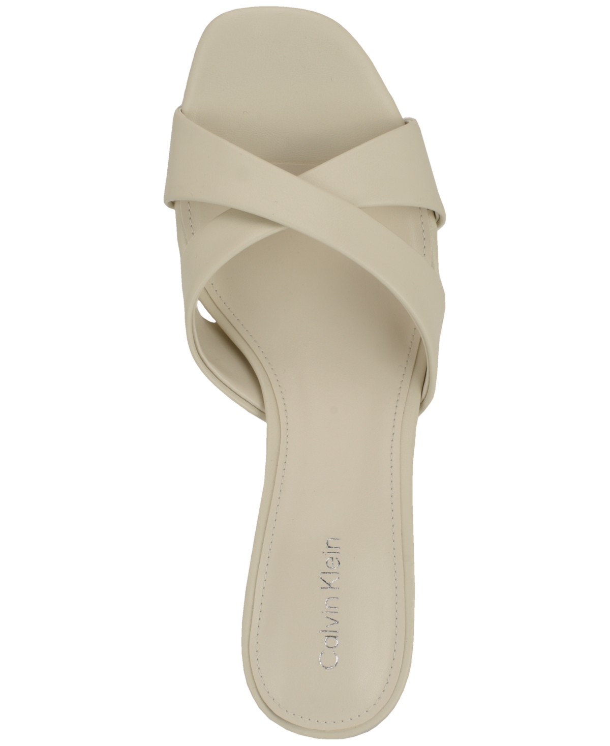 Calvin Klein Women's Skylor Criss-Cross Kitten Heel Sandals