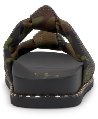 Women's Caralyna Rhinestone Knotted Footbed Sandals