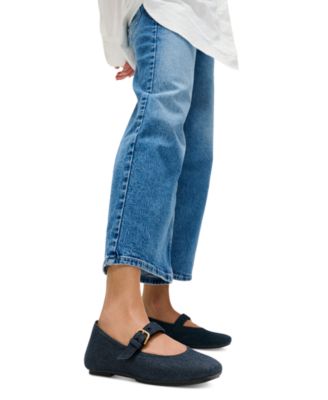 Women's Delicato Denim Mary Jane Flats