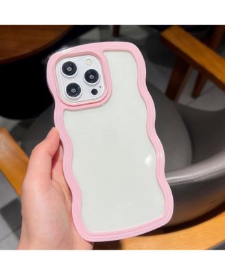 Yellow Wavy Bumper iPhone 14 Pro Max Case