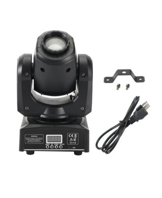 10W RGBW Moving Head Stage Light with 8 Gobo Patterns, DMX/Sound Control and Mount