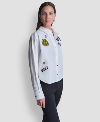Women's 1989 Pins and Patches Button-Down Shirt