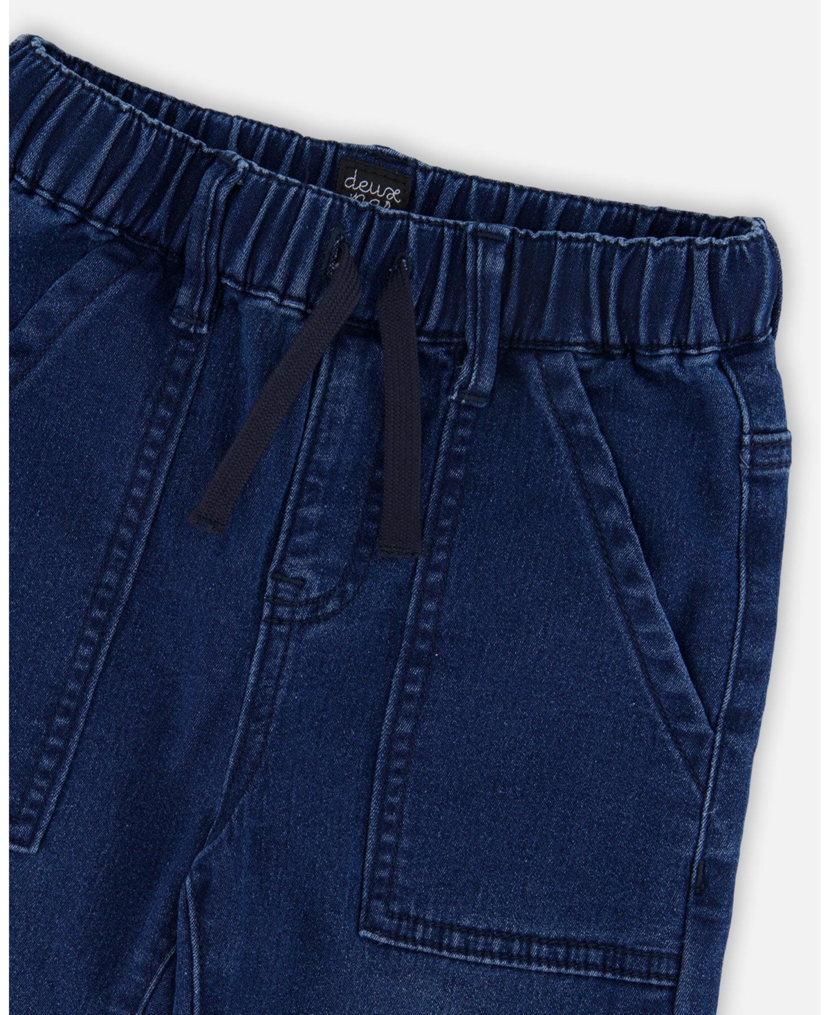 Deux par Deux Toddler Boys Stretch French Terry Denim Jogger