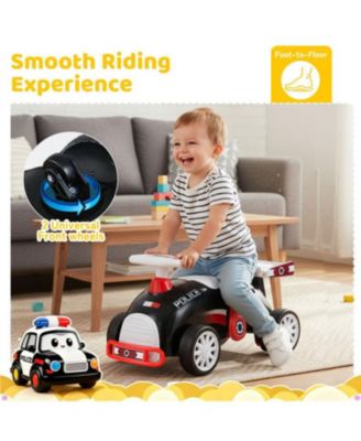 Toddler Ride On Car with Music and Storage Compartment