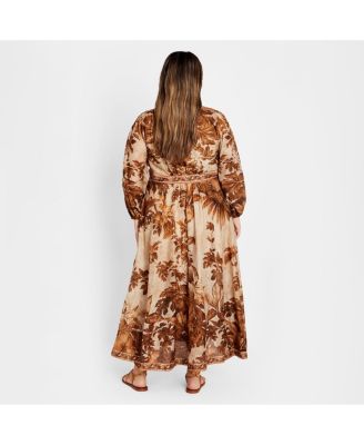 Women's Plus Size Maddie Wrap Maxi Dress