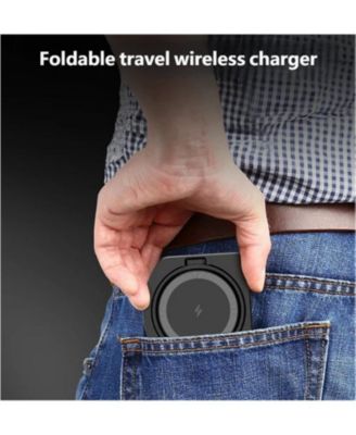 3-in-1 Wireless Charger for Apple iPhone - Portable Foldable Charger for iWatch iPhone and Earphones