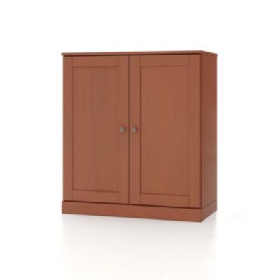 100% Solid Wood 32" Bathroom Storage Cabinet with Shaker Doors, 2-Drawers & Adjustable Shelves