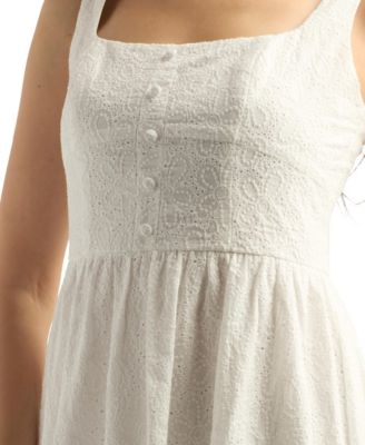 Women's Square Neck Midi Dress