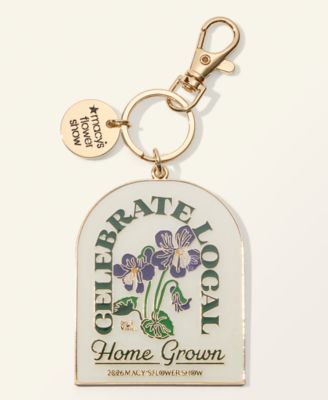 Flower Show Violet Enamel Bag Charm
