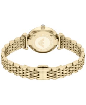 Women's Quartz Two-Hand Gold Stainless Steel Watch, 32mm