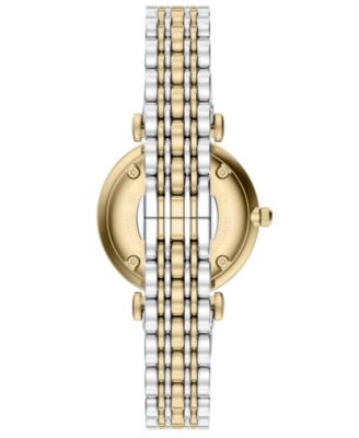 Women's Quartz Two-Hand Two-Tone Stainless Steel Watch, 32mm