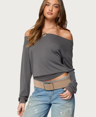 Women's Nannie Off Shoulder Oversized Top