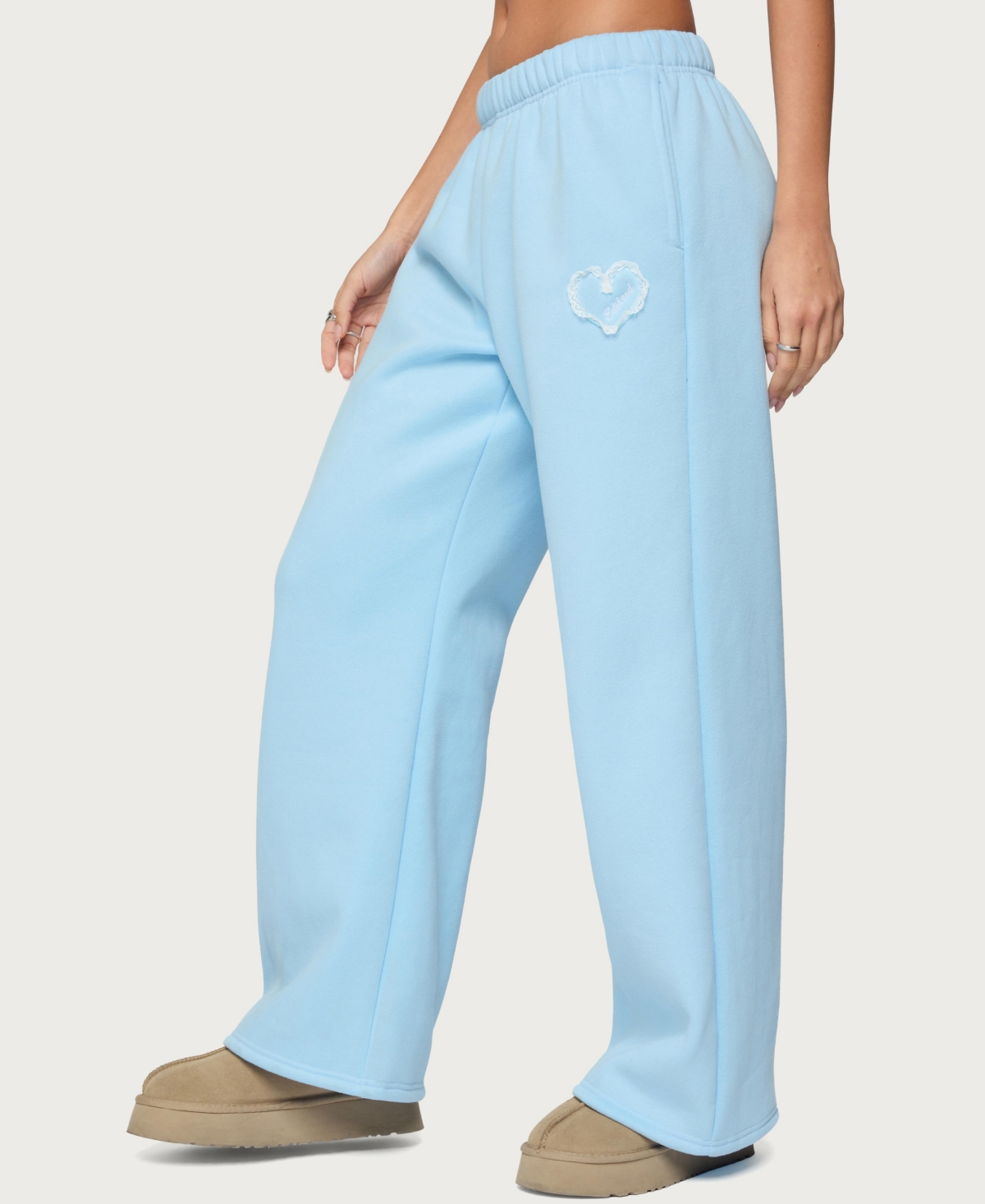 Edikted Women's Love Wide Leg Sweatpants