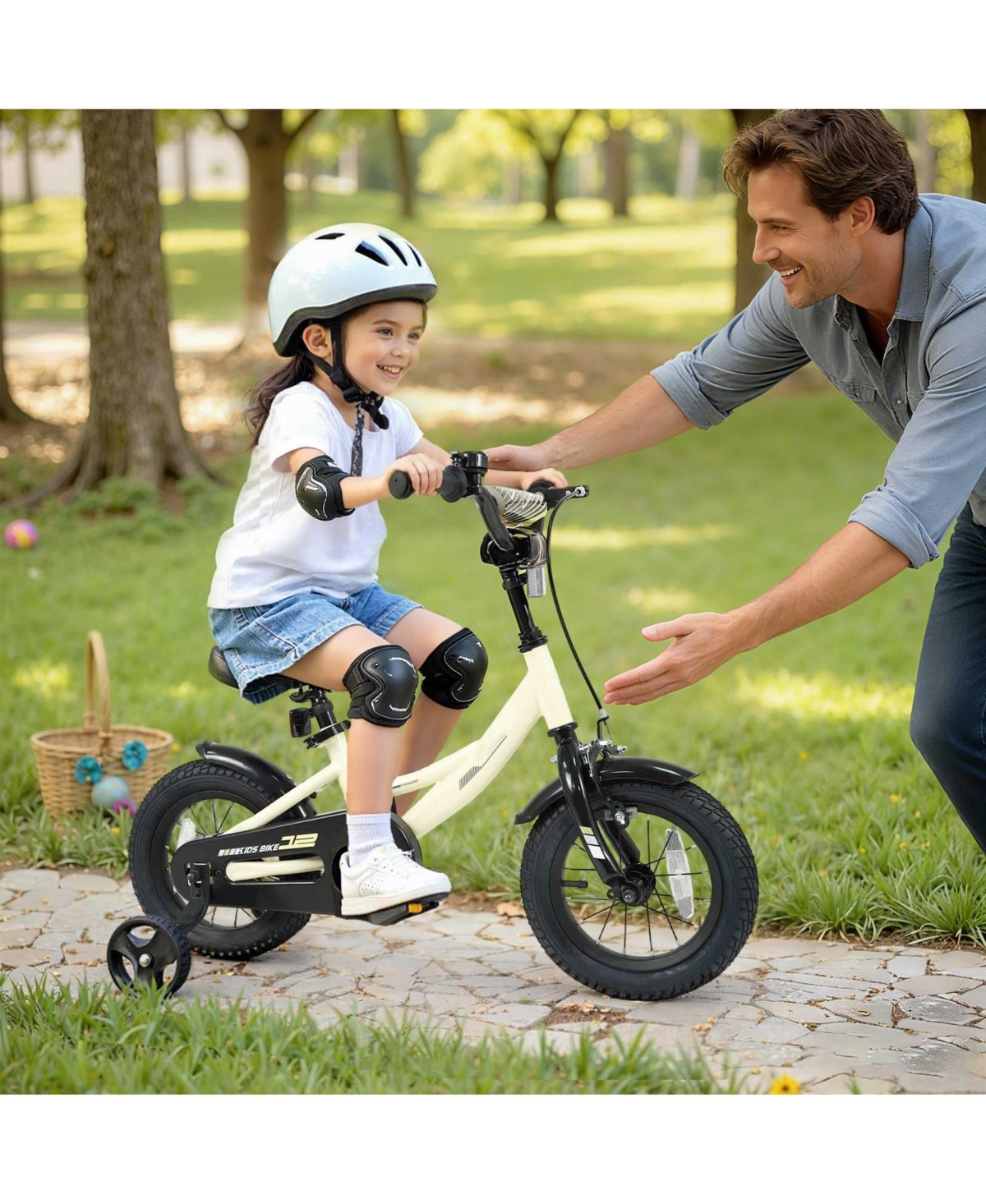 Mecale Kids Bike Sport Bicycle with Removable Training Wheels