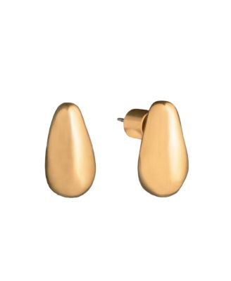 Gold-Tone Drama Mini Molten Stud Earrings