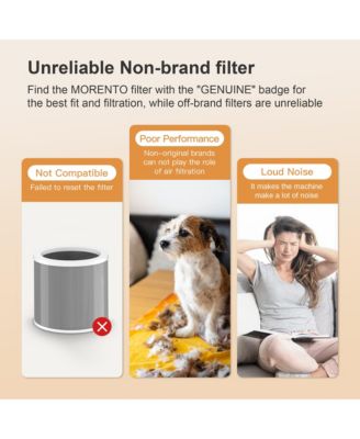 HY1800 Genuine Air Purifier Replacement Filter, H13 HEPA Filter for HY1800 Air Purifer, Efficiency Activated Carbon, 2 Pack, Original Version