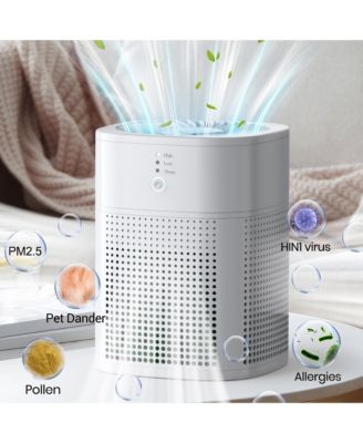 HEPA Air Purifier with Essential Oil Diffuser for Home Bedroom, Up to 108 Sqft 2 Pack