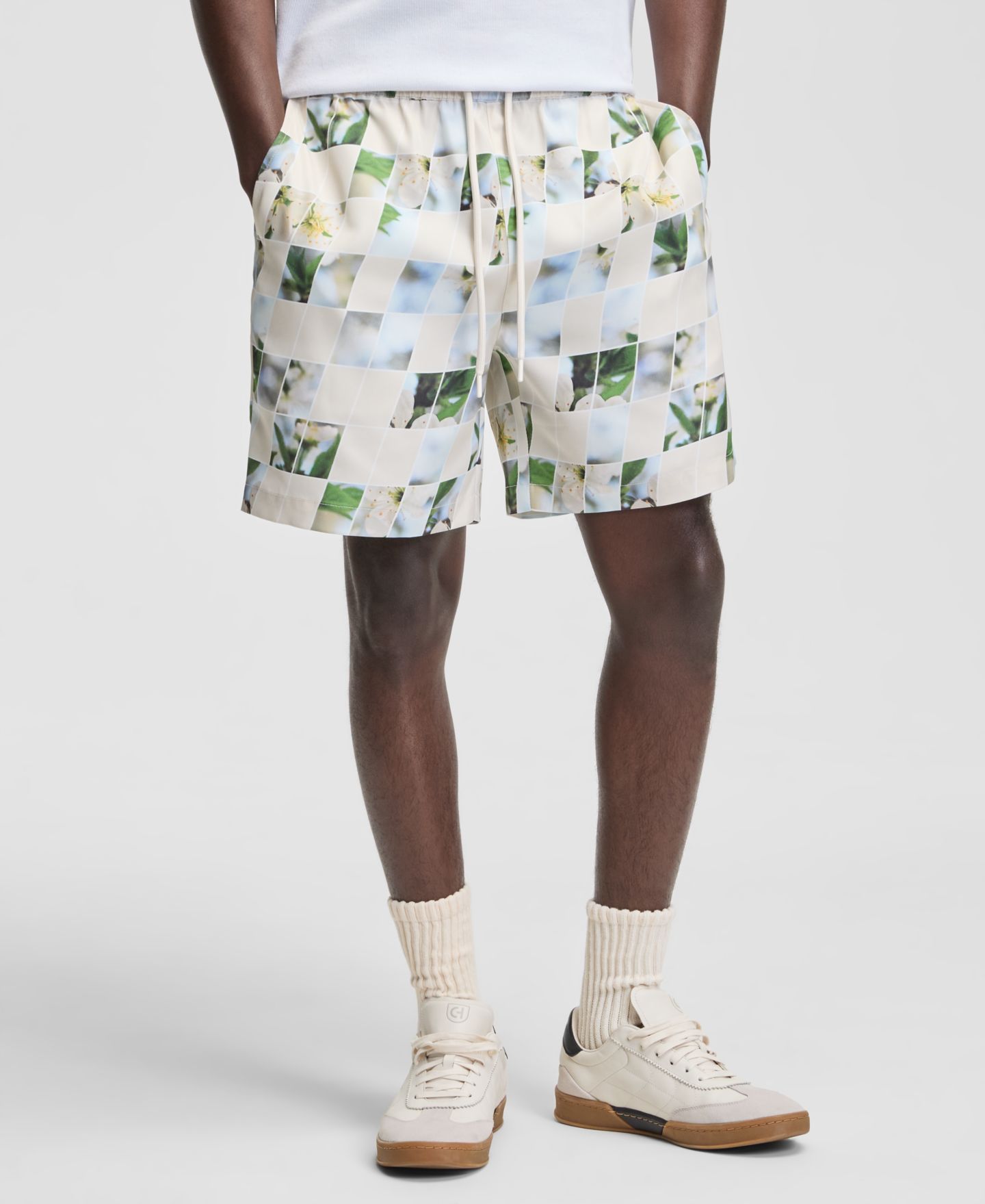 Мужские шорты Mode of One Floral Blocks 6-1/2" Pull-On, цвет: Состаренный кремовый — фото 4