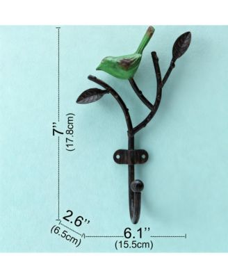 Vintage Metal Bird Hooks for Coats, Hats, Towels - Shabby Chic Decor