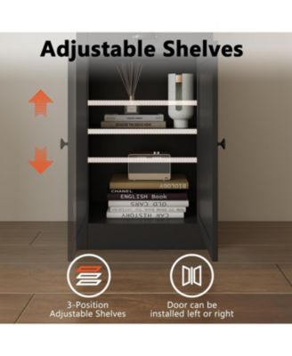 71" Tall 5-Tier Wooden Bookshelf - Freestanding Storage for Living Room/Bedroom