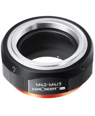 KandF Concept KF M10125 High-precision Lens Adapter Ring, Matte Paint, Orange Secondary Oxide, M42-M4 / 3 PRO