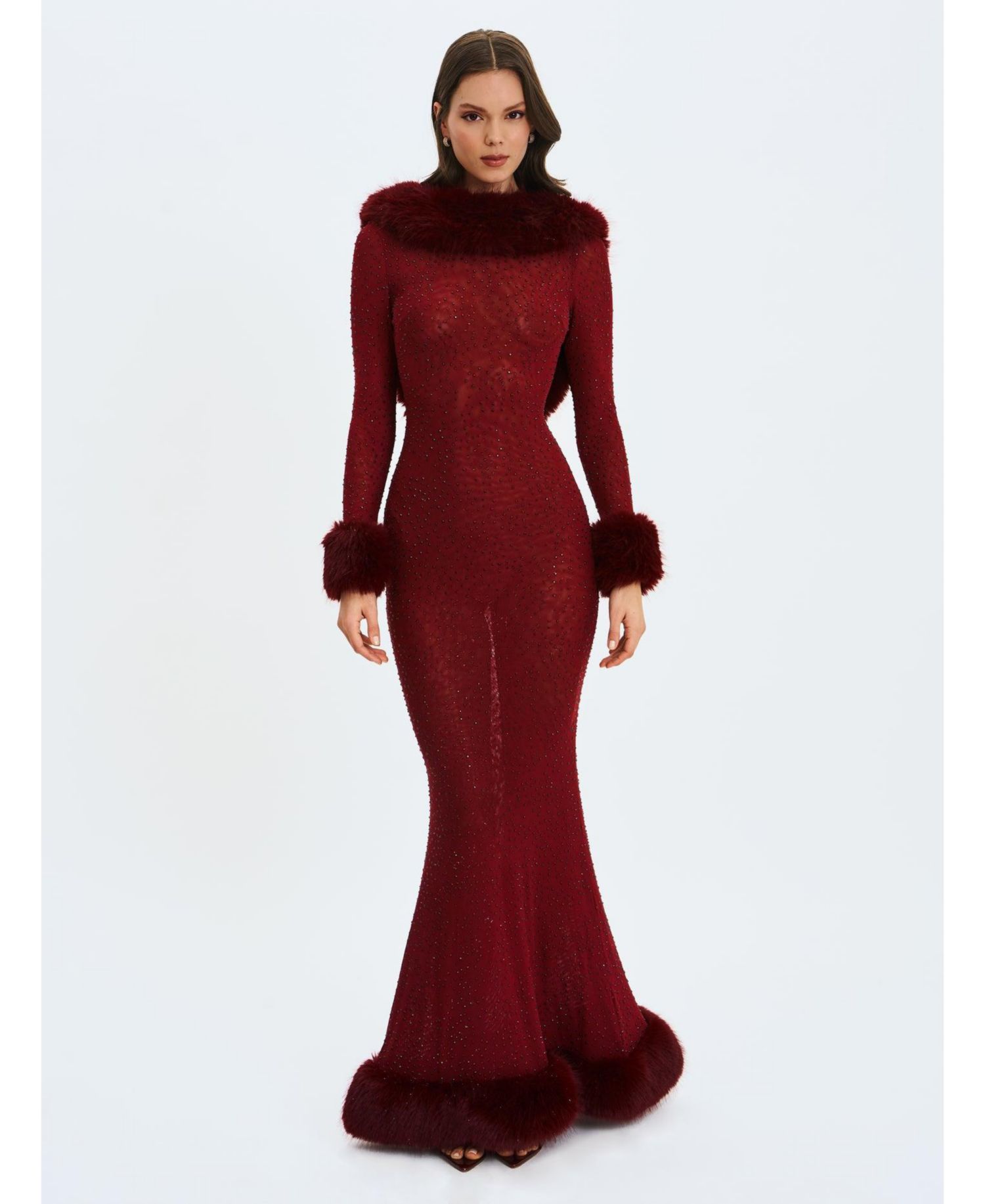 Women's Mellie Regular-Length Rhinestone Mermaid Gown