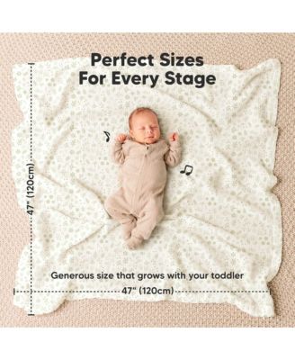 3-Pack Lyra Muslin Swaddle Blankets for Newborns, Large Cotton Nursery Baby Blankets, Soft & Breathable