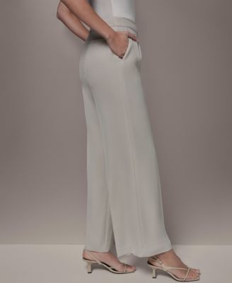 Petite High-Waist Wide-Leg Pants