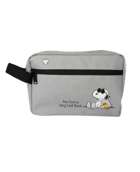 Сумка Peanuts Snoopy and Woodstock Travel for Toiletries Official License, Joe Cool Hygiene Travel, цвет: Серый