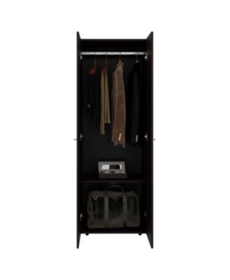 Basin 2-Door Tall Wardrobe Cabinet 66.9"H, Bedroom